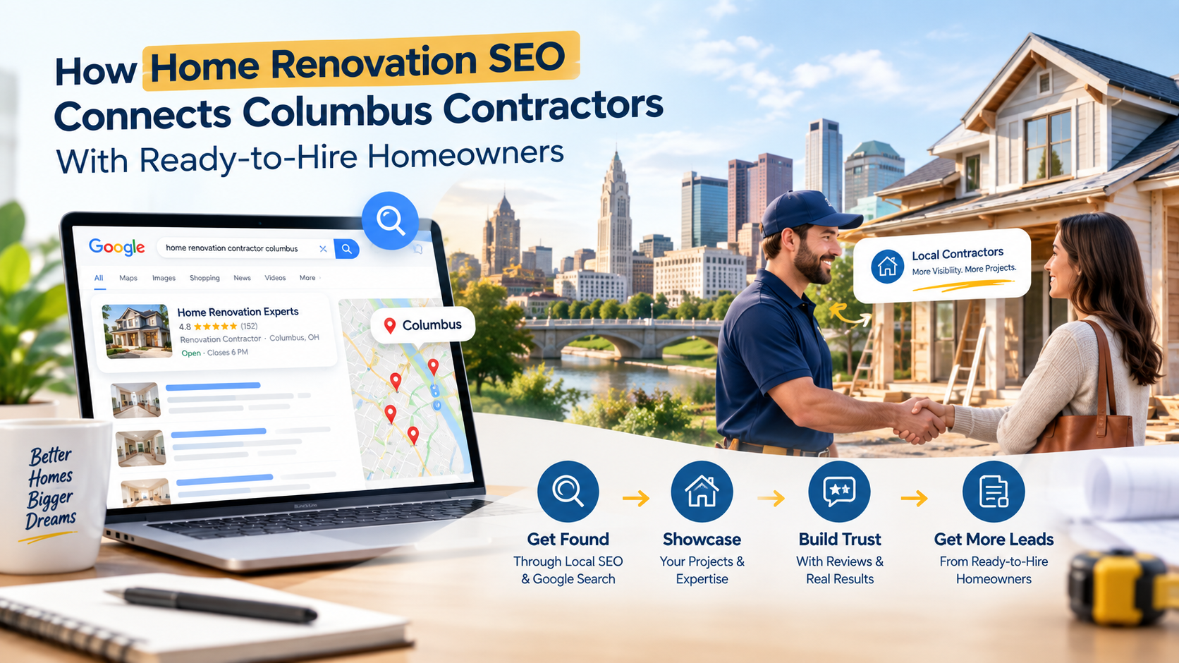 How Home Renovation SEO Connects Columbus Contractors With Ready-to-Hire Homeowners